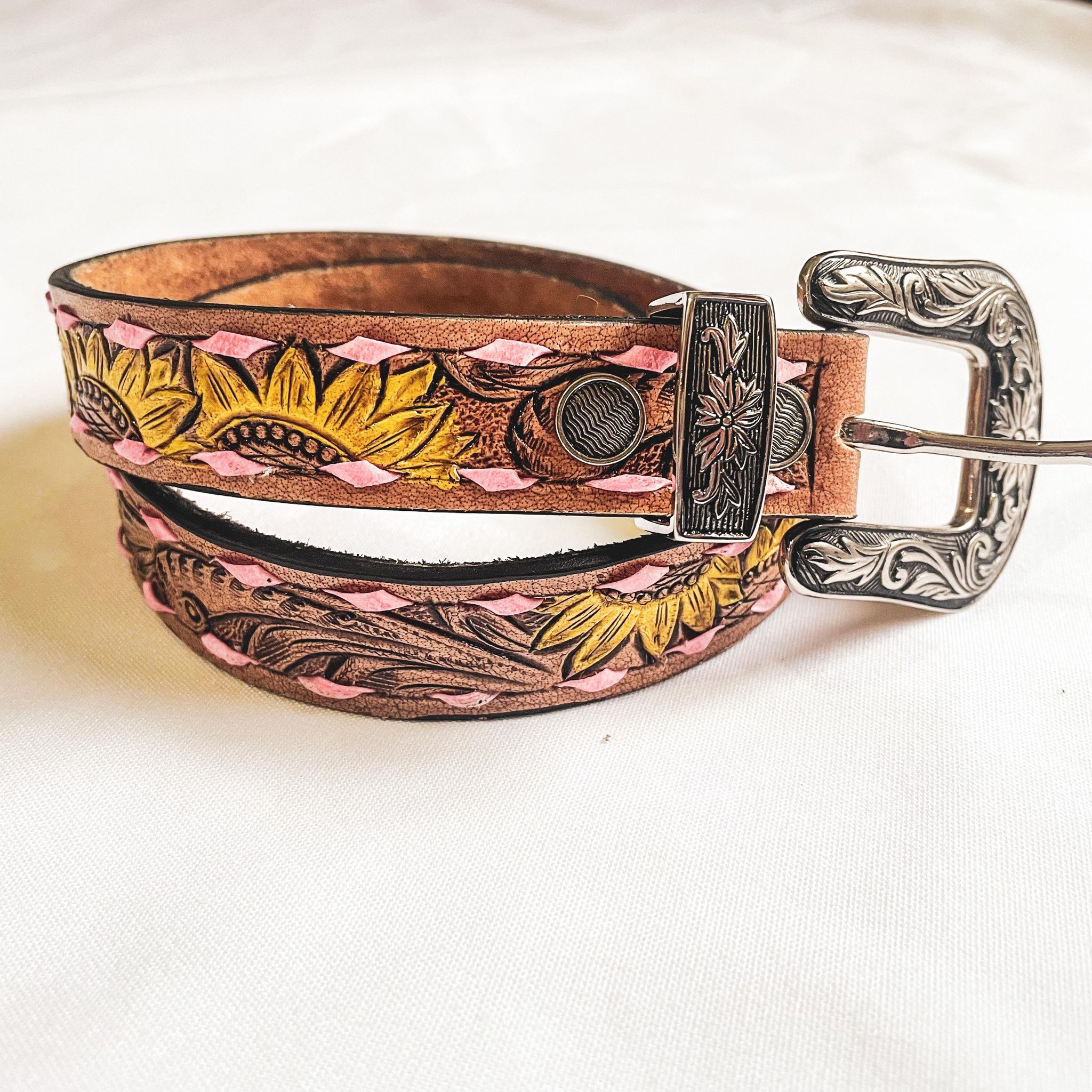 Sunflower Belt - Pink - 80cm