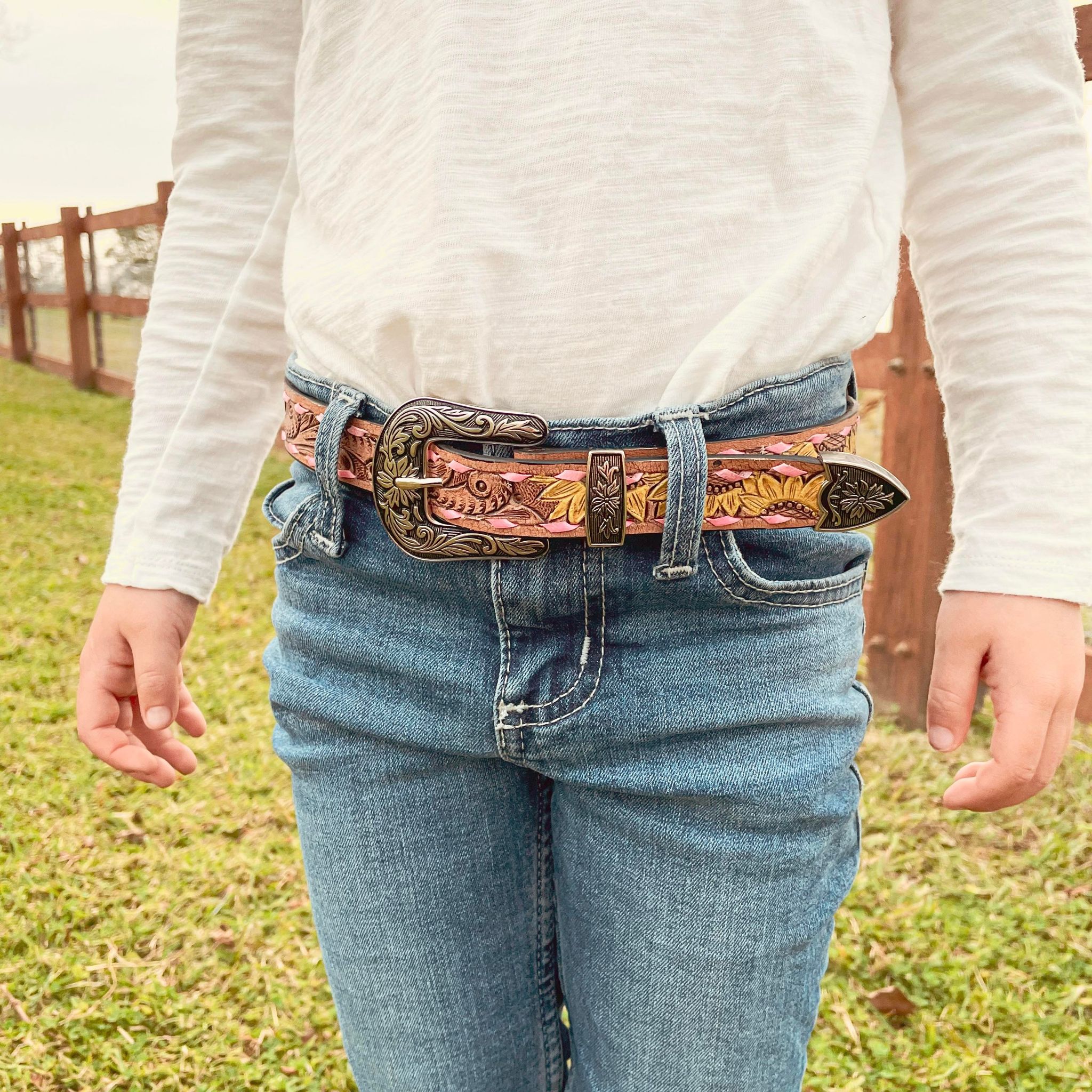 Sunflower Belt - Pink - 80cm