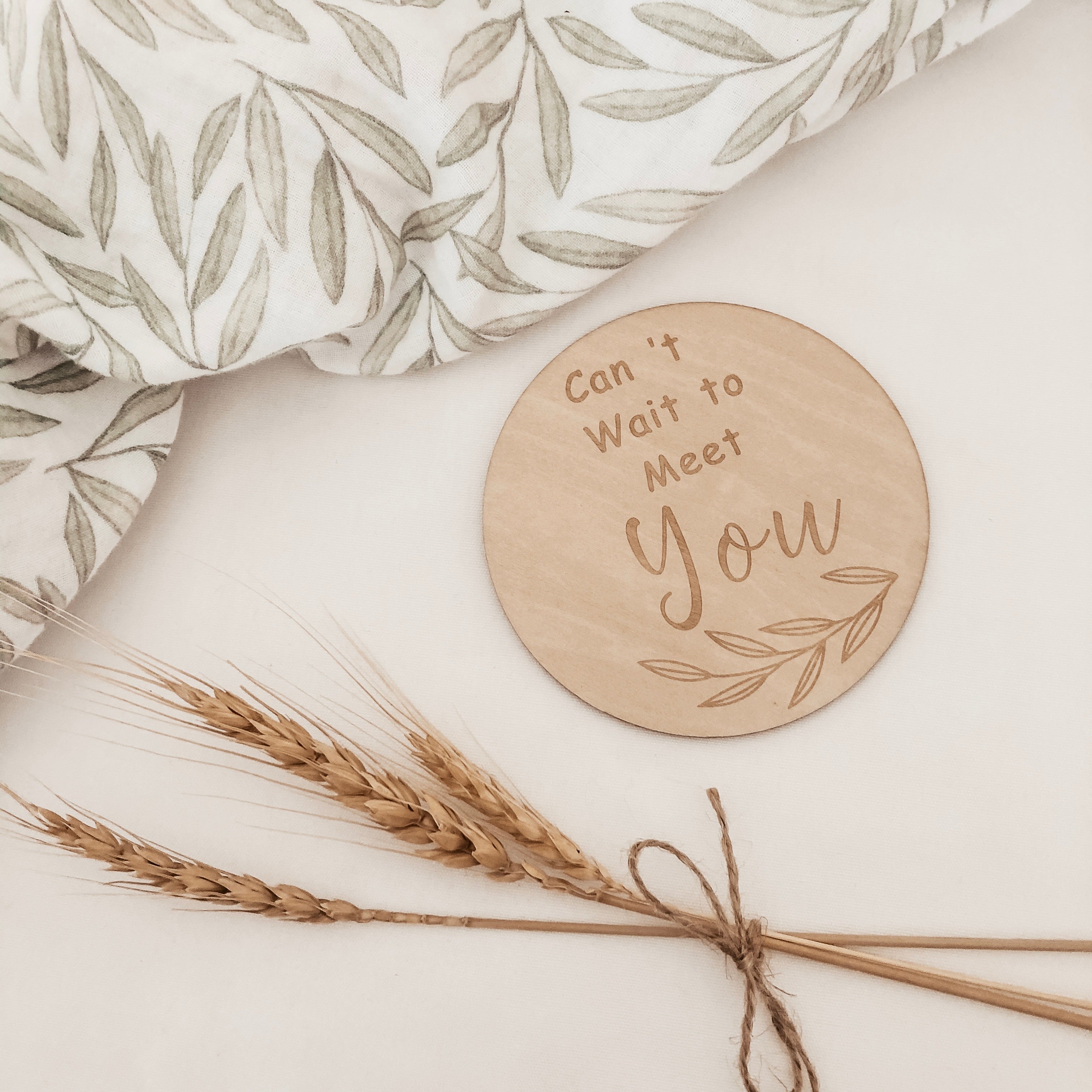 Can’t Wait To Meet You - Wooden Plaque