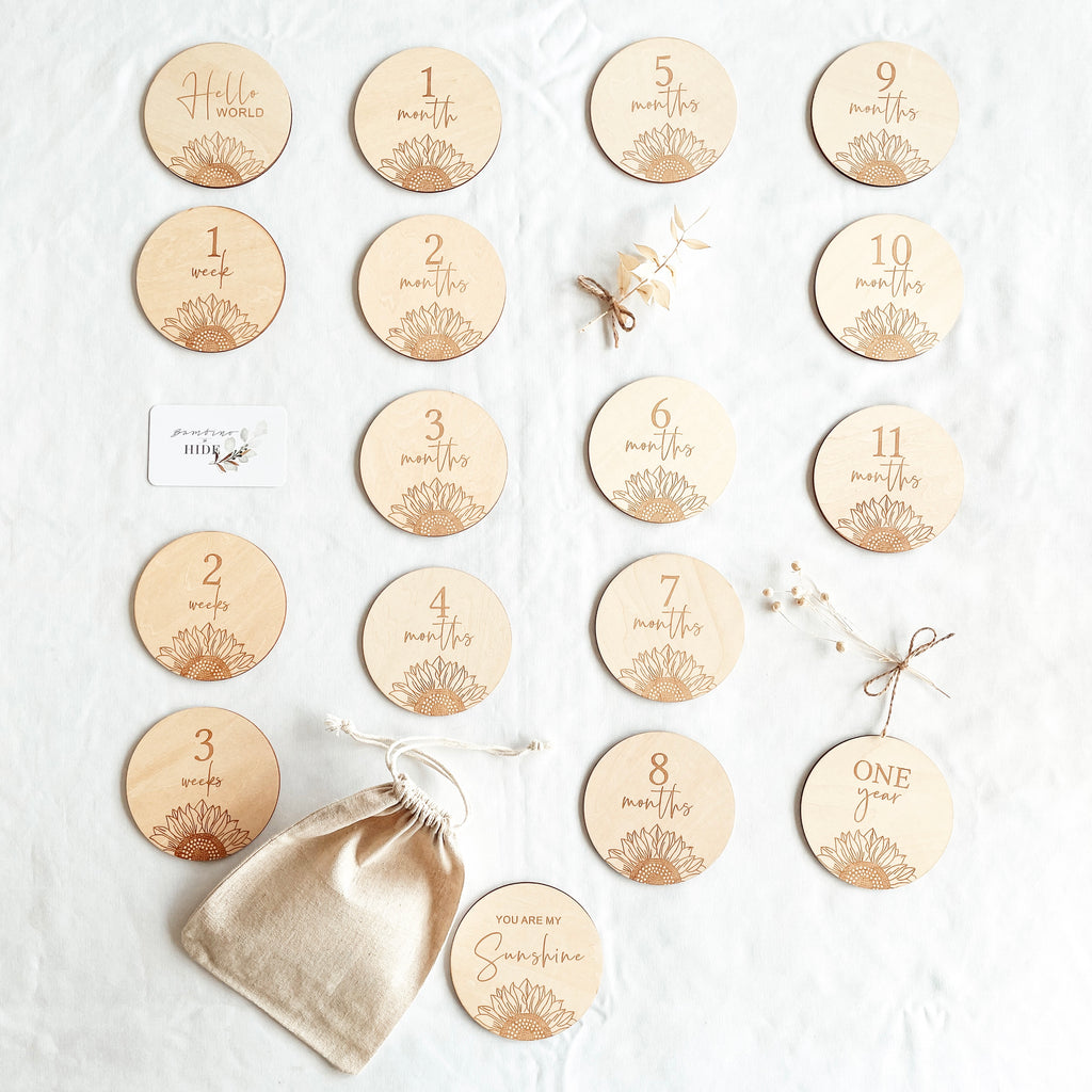 You Are My Sunshine - Baby Milestone Cards Pack