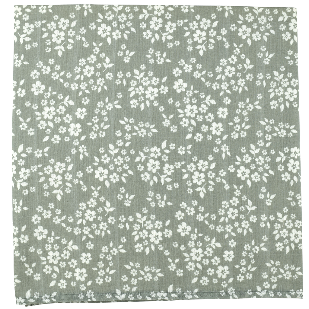 Whimsy Floral Swaddle - Sage Green