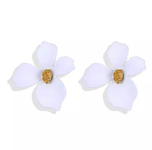 White Flower Studs