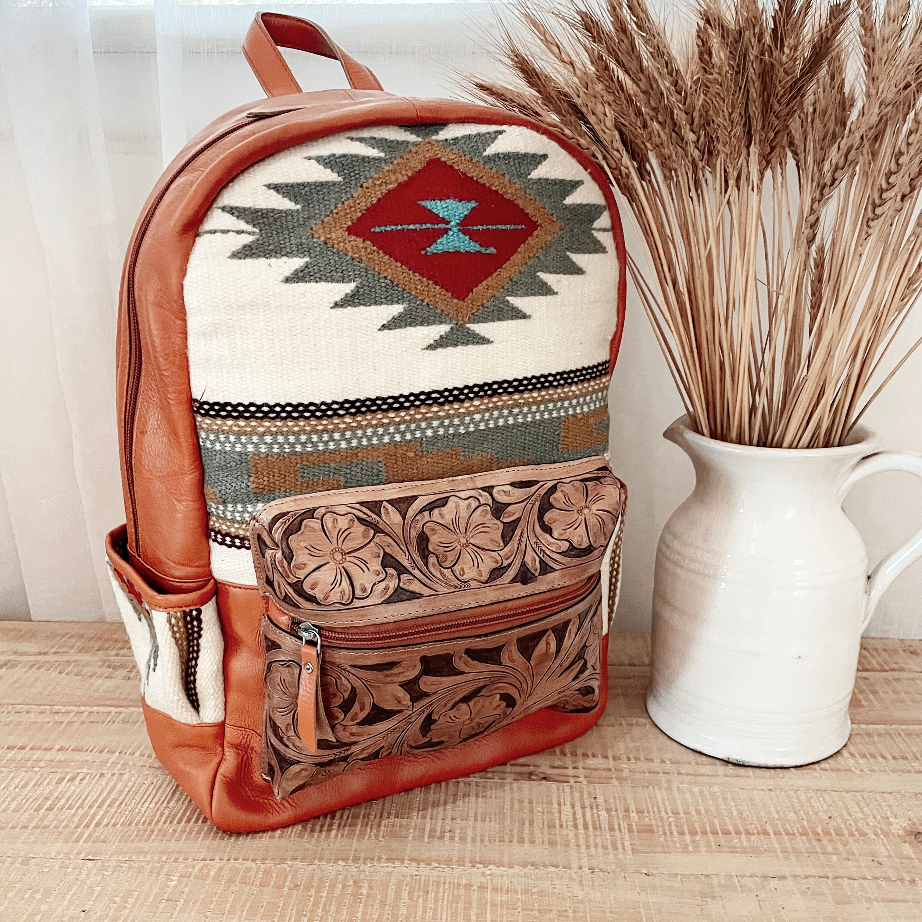 Cowhide Backpack - Aztec