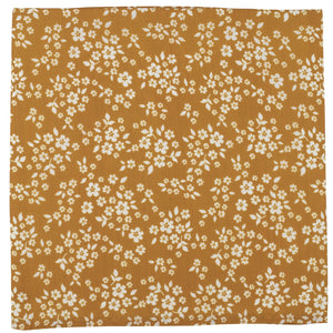 Whimsy Floral Swaddle - Mustard