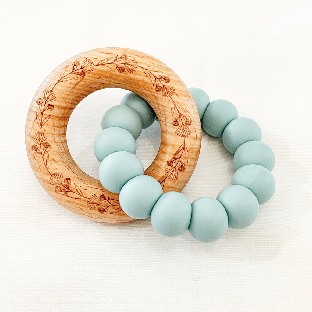 Teething Ring - Sky Blue